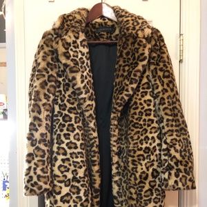 New Zara Leopard Print Coat